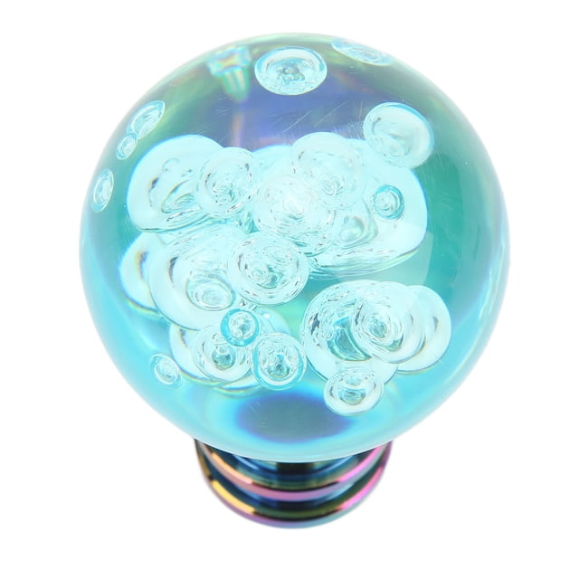 Gear Stick Head, Universal Transparent Bubble Unique Gear Knob For Car Light Blue