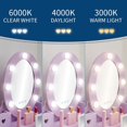 thumbnail image 2 of Kids Vanity with Lighted Mirror, Toddler Vanity Table and Chair Set, Girls Makeup Playset, Purple, 2 of 5