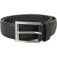thumbnail image 1 of vangelo Men Classic Dress Belt Black Debossed Size 30 Inch Fits Waist Length 28 to 30 Inch, 1 of 2