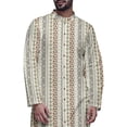 thumbnail image 4 of Atasi Button Down Asymmetric Printed Long Sleeve Rayon Kurta Pyjama Set, 4 of 4
