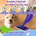 thumbnail image 4 of QUTETN 3 Pack Reusable Mop Pads Compatible with Swiffer Wet Jet Wet Jet Pads Refills for Swiffer Mop Washable Mop Refill Pads Wet Pads for Floor Cleaning Wet Dry Use for Any Floor Types, 4 of 7