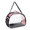 thumbnail image 4 of Esquirla Collapsible Soft Sided Pet Carriers Clear for Puppy Small Medium Dogs Hiking Pink L, 4 of 8