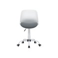 thumbnail image 1 of Calico Designs Dossier, Moderne, Pivotant, Chaise de Bureau Pliante Profilée pour Tâches, Blanc/gris, 1 of 7