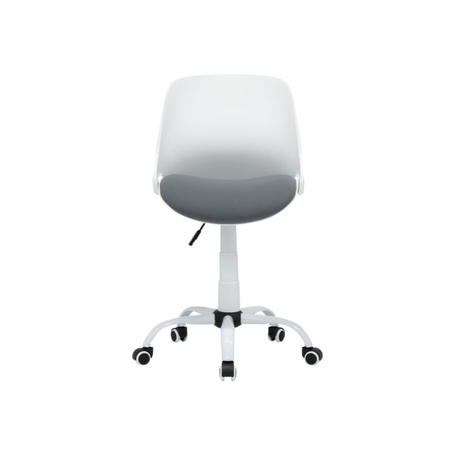 Calico Designs Dossier, Moderne, Pivotant, Chaise de Bureau Pliante Profilée pour Tâches, Blanc/gris