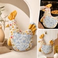 thumbnail image 3 of Handmade Hen Shaped Oven Mitt and Pot Holder Set Quilted Heat Resistant Kitchen Gloves for Baking Cooking and Farmhouse Kitchen Decor, 3 of 6