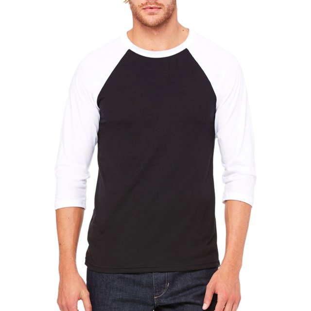 Bella + Canvas Unisex 3/4-Sleeve Baseball T-Shirt