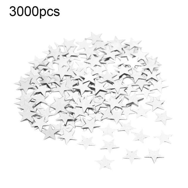 CUITING 3000/1000 Pcs Confettis en Forme d'Étoile Pailletée Décoration de Table de Mariage