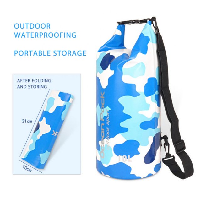 Sac de Natation Imperméable Sac Flottant Portable Sac de Rangement Sec pour l'Extérieur pour Bateau Planche à Neige Rafting Randonnée Camping