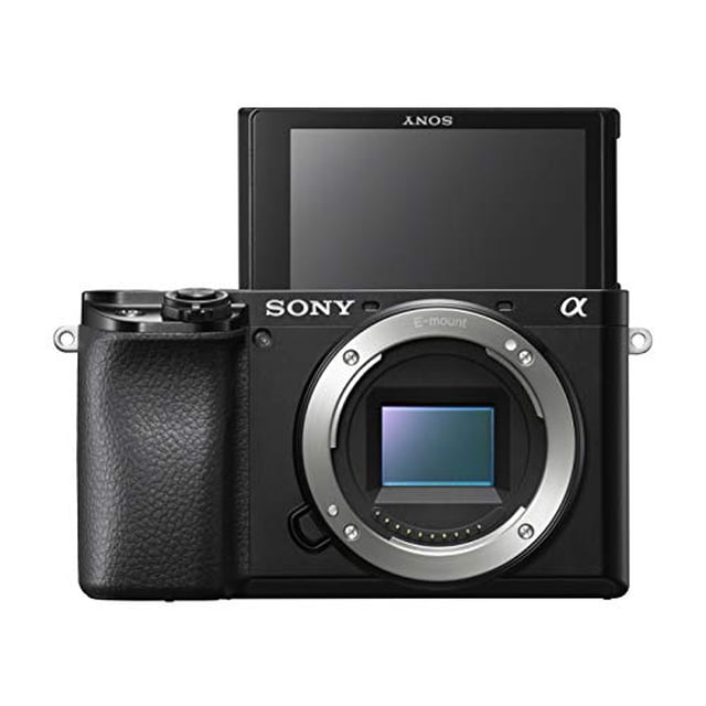 Sony Alpha a6100 24.2MP Mirrorless Digital Camera Body Only with APS-C Sensor, Black (International Model)