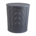 thumbnail image 2 of XYAIYT Large Plastic Imitation Rattan Laundry Hamper with Lid for Clothes and Toy Storage Long Lasting and Sturdy with Side Handles for Easy and Ventilation 2.11lb Capacity, 2 of 6