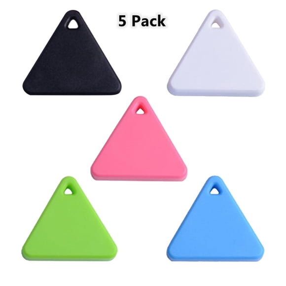 CHUANK 5 Pack Bluetooth Tracker Finder Tracking Devices Locators Anti-lost Bluetooth Smart GPS Alarm New With Silicone Sleeve Black