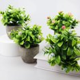 thumbnail image 3 of Decodeary Green Eco-friendly Artificial Money Tree In Pot Long-lasting Durability Realistic Appearance orange rose 1Set, 3 of 6
