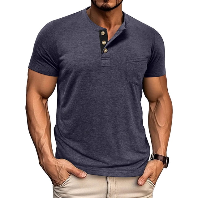 Haut de Base Thermique à Manches Longues Ajusté Uni pour Homme pour Temps Froid, Mise en Forme et Tenue Décontractée
