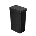 thumbnail image 1 of Mainstays 50L (13.2 Gallon) Plastic Kitchen Automatic Trash Can, Motion Sensor Touchless Garbage Bin, Black, Built-In Bag Fixer, 1 of 16