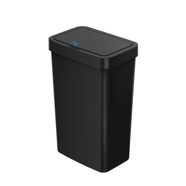 Poubelle automatique Mainstays de cuisine, 13,2 gallons, en plastique, avec détecteur de mouvement, noire