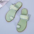 thumbnail image 5 of Women 2025 Casual Adjustable Hook Loop Sandals Summer Open Toe Slides Sandals Flat Sandal, 5 of 5