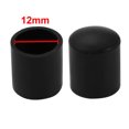 thumbnail image 2 of Unique Bargains 12mm Inner Diameter Chair Leg Floor Protectors Table Feet Tips Covers Caps 20pcs, 2 of 2