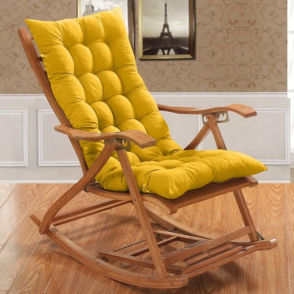 EARKITY Offres Coussin de Chaise Berçante, Coussin de Chaise de Patio à Dossier Haut, Confort Durable, Dessous Antidérapant, Coussins de Siège Capitonnés, Coussin de Siège de Remplacement pour Chaise Longue avec Attaches pour Mobilier de Jardin