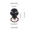 thumbnail image 3 of Magnetic Oil Drain Plug M12x1.25 Aluminum Alloy with Strong Magnet for Engine Oil Pan Transmission Fluid Change Silver Purple Car Modification Performance Auto Parts with Gasket 1.18 inch, 3 of 6