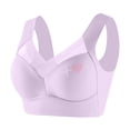 thumbnail image 4 of fheaev Seamless Mesh Lace Bras for Women No Underwire Wireless Bras with Support And Lift Full Coverage Deep V Bralettes Everyday Bra, 4 of 8