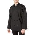 thumbnail image 2 of Uncommon Threads 0402-0107 Classic Chef Coat 10 Buttons in Black - 3XLarge, 2 of 4