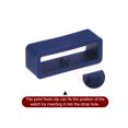 thumbnail image 4 of Unique Bargains 6pack Watch Strap Loop Fastener Rings 18mm Rubber Watch Holder Keeper Navy Blue, 4 of 6