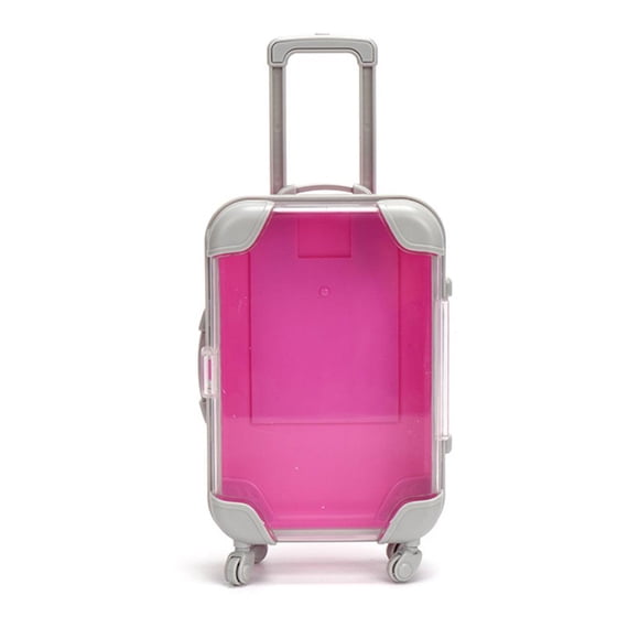 Mini creative movable suitcase storage box, simulated cosmetic storage,