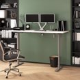 thumbnail image 3 of Bureau assis-debout 72L avec Support Double pour Moniteurs Upstand de Bestar, blanc, 3 of 6