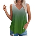 thumbnail image 1 of Plebaso Womens Tank Tops V Neck Gradient Lightweight Eyelet Shirts Flowy Loose Summer Sleeveless Blouses, 1 of 7