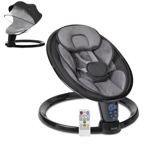 Evolur SootheSway Swing, Black