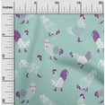 thumbnail image 2 of oneOone Rayon Light Mint Green Fabric Rooster Cock Craft Projects Decor Fabric Printed By The Yard 56 Inch Wide, 2 of 4