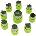 thumbnail image 1 of BPA-Free Mini Vegetable Cutter Shapes, Stainless Steel Safety Blades For DIY Recipes, Set Of 9 Pieces For Compact Storage And Decorative Food Art, 1 of 8