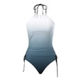 thumbnail image 4 of Lixiuxyad Women's Swimwear Tankini 2 Piece Normal Swimsuit Backless 2 Piece Printing Adjustable Print Multi Color Padded Strap Bathing Suits Sexy Vacation Beach Wear,Silver, 4 of 4