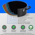 thumbnail image 3 of NutriChef Kitchenware Cookware, Non-Stick Pans and Pots with foldable Knob, Space Saving, Stackable, Nylon Tools, Induction Base, Black (17-Piece Set), One Size, 3 of 5