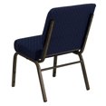thumbnail image 3 of Bowery Hill Église à Motifs Empilant Chaise d'Invité en Bleu, 3 of 4