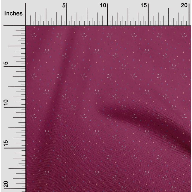 oneOone Cotton Flex Fabric Triangle & Cat Face Animal Print Sewing Fabric BTY 40 Inch Wide