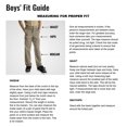thumbnail image 2 of Dickies Boys Classic Fit Straight Leg Flat Front Pants, 4-7, 5, Black, 2 of 2
