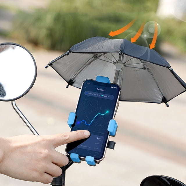 Vacemry Car Phone Holder With 360 Degree Rotation And One Click Lock, -Shake Bouncy Fruit Riding Umbrella For Windshield Dashboard Air Vent, Universal Smartphone Mount For Car Truck SUV Van