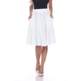 thumbnail image 1 of White Mark Women's Mid Length Fit and Flare Skirt, 1 of 5