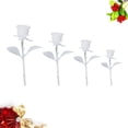 thumbnail image 5 of Milisten 4 Pcs Bricolage Fait Main Ornement de Rose 3D Mini Modèle de Rose Colle Cristal (Blanc), 5 of 5