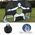thumbnail image 1 of Filet de Poteau de But de Soccer Portable, Grand Filet à Grille Filet d'Entraînement de Soccer, Fil Plat Enfants pour Enfants, 1 of 8