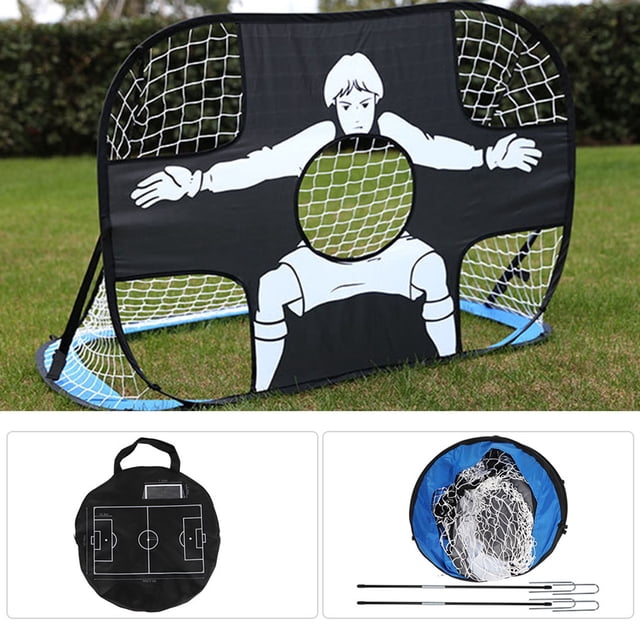 Filet de Poteau de But de Soccer Portable, Grand Filet à Grille Filet d'Entraînement de Soccer, Fil Plat Enfants pour Enfants