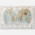 thumbnail image 4 of Designart Ancient Map of The World II Canvas Wall Art, 4 of 4