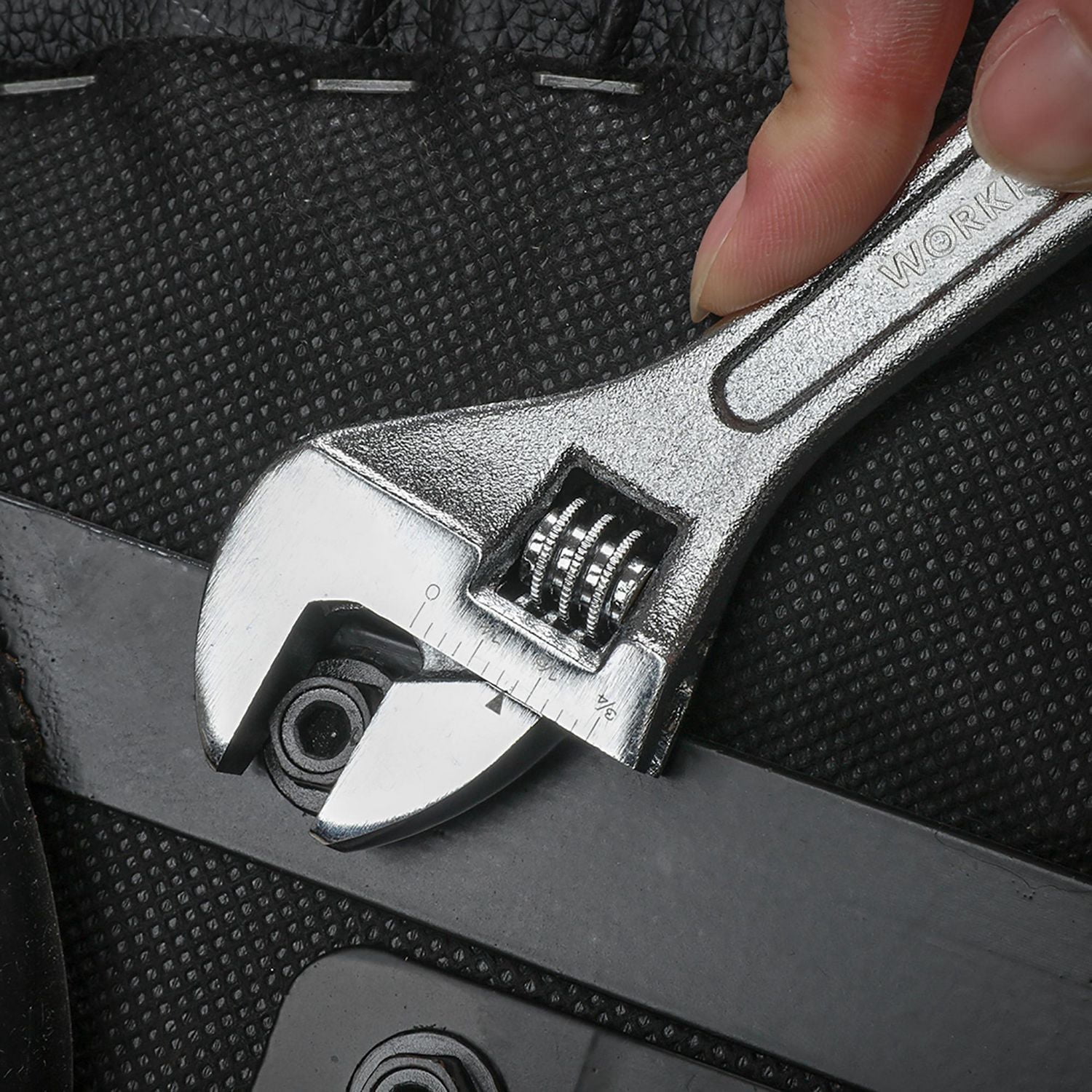 WorkPro 6" Adjustable Wrench,Drop Forged Steel
