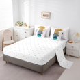 thumbnail image 3 of YST Geometric Bed in a Bag 7pcs Vintage Minimalism Bedding Set, Mid Century Abstract Polka Dots Comforter Set, Twin Size, 3 of 4