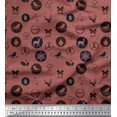 thumbnail image 1 of Soimoi Rayon Fabric Reindeer,Bow & Bird Print Sewing Fabric Yard 42 Inch Wide, 1 of 3