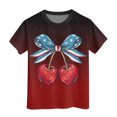 thumbnail image 4 of WEAIXIMIUNG T-Shirts Blancs pour Enfants Filles T-Shirt à Manches Courtes d'Été Col Rond T-Shirt Coupe Décontractée T-Shirts Basiques, 4 of 4