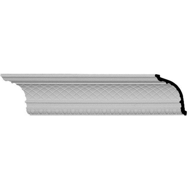 Ekena Millwork MLD06X06X09BR Brightton Crown Moulding