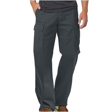 Ediodpoh Men's Cargo Pants for Hiking and Work Versatile Outdoor Utility Pants for Active Pants for Men Grey XXL