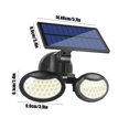 thumbnail image 3 of SPOORYYO Outdoor Lights 500LM Security Lights With 56 LED Lamp Beads 2 Heads Motion Sensor Lights IP65 With 3 Modes, 3 of 9